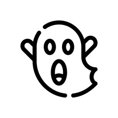 ghost line icon