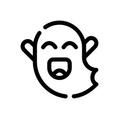 ghost line icon