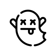 ghost line icon