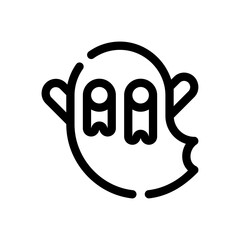 ghost line icon