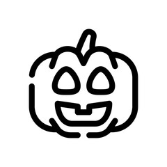 pumpkin line icon