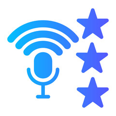 rating stars gradient icon