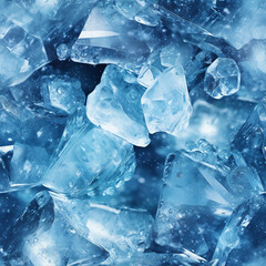 ice cubes seamless pattern background