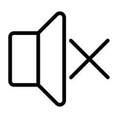 mute line icon