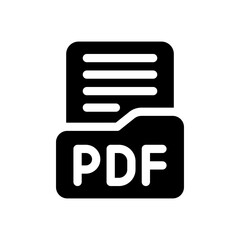 pdf file glyph icon
