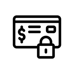 credit card line icon