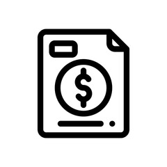 invoice line icon