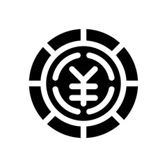 yen glyph icon