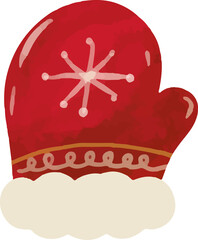 red winter christmas glove - 670574553
