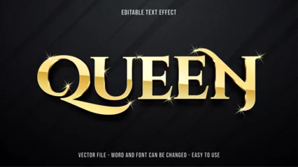 Fotobehang Editable luxury golden text effect, elegant text style © Mulart Gallery