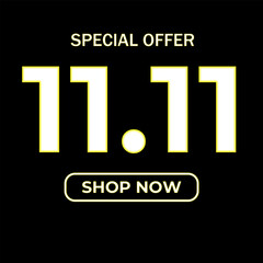 Neon sign 11.11 discount.
Neon yellow means 11.11 discount.
Shop now