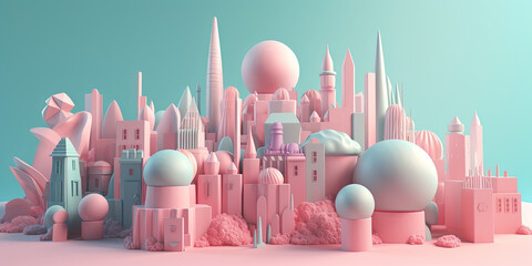 Mini City Out Of Candies