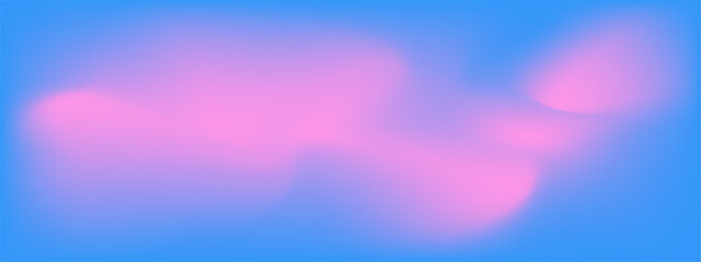Modern Gradient Backdrop in Blue, Pink Color. Seamless Design Wave for Web, Social Media, Posters, Banners, Covers. Abstract Art Liquid Texture for Sport, Music, Party, Festival. Vector Illustration