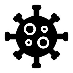 Obraz premium virus glyph icon