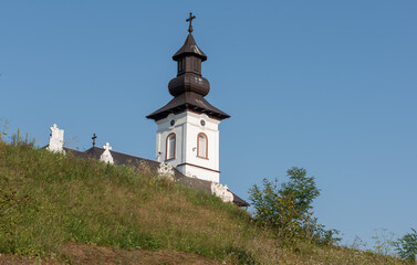 Fototapeta na wymiar The Orthodox Church in Chetiu, Bistrita Romania 2023 ​