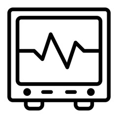 cardiogram line icon