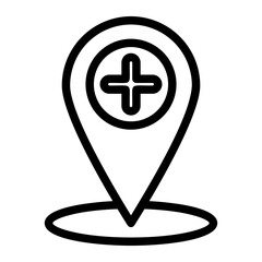 location line icon