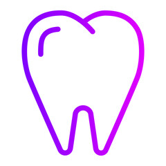 tooth gradient icon