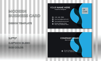  New creative and modern minimal business card design template mockup