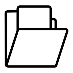 folder line icon