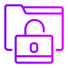 unlock gradient icon