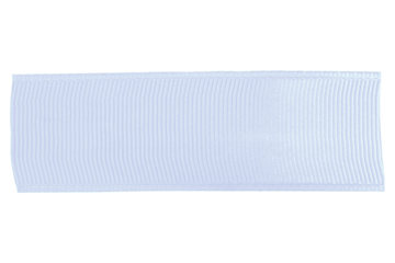 Blue ribbon on a blank background.