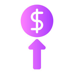 price up gradient icon