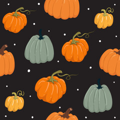 Cute seamless autumn pattern background. Autumn wallpaper