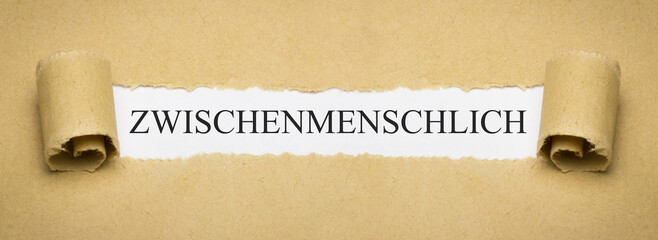 zwischenmenschlich 