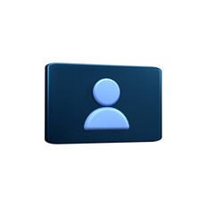 3d people or person icon