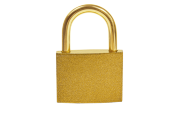 Golden castle on empty background