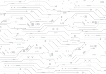 Abstract Technology Circuit board background. Grey white Abstract technology background. Digital technology with plexus background and space for your text	
