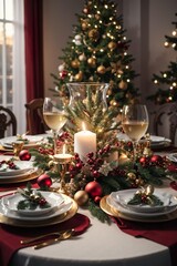 christmas dinner table