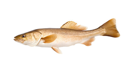 A transparent side view photo of a cod. - obrazy, fototapety, plakaty