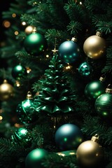 Obraz premium christmas tree and decorations