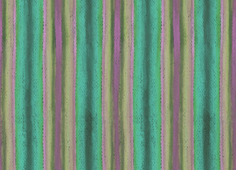 Colorful geometric striped seamless pattern. Turquoise textured background. Pastel painting template for textile, wallpaper, print, carton, ceramic tile. - 670590981