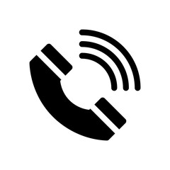phone call glyph icon