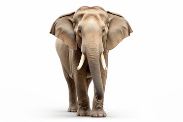 Obraz premium Asian Elephant Isolated On White, Asian Elephant On White Background, Asian Elephant, Elephant