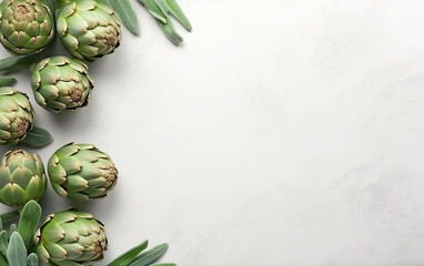 Obraz premium Artichokes Stylish Foodblogger Food Photographs,World Vegan Day.