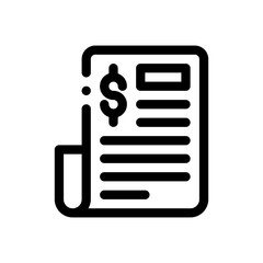 invoice line icon