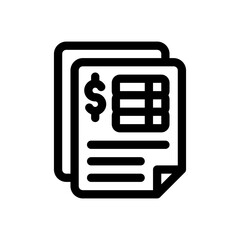 invoice line icon