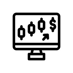 stock market line icon