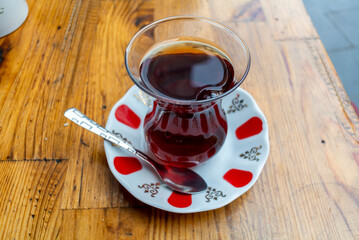 çay, traditional turkish tea.