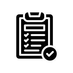 audit glyph icon