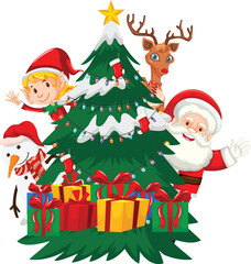 Festive christmas vector icons collection
