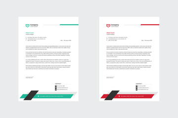 Abstract Corporate Business Style Letterhead Design Vector Template For Your Project. Simple And Clean Print Ready Design, Elegant Flat Design Vector Illustration.