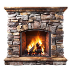 fireplace isolated on transparent background Remove png, Clipping Path