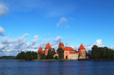Naklejka na ściany i meble The watercastle Trakai in Lithuania, baltic states, europe