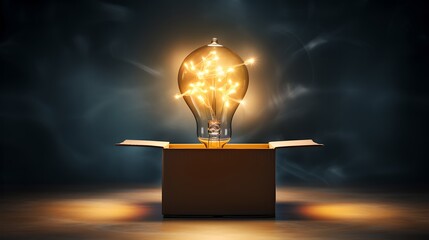 Education and Innovation: Light Bulb of Ideas Illuminating Learning and Success Thinking Out of the Box