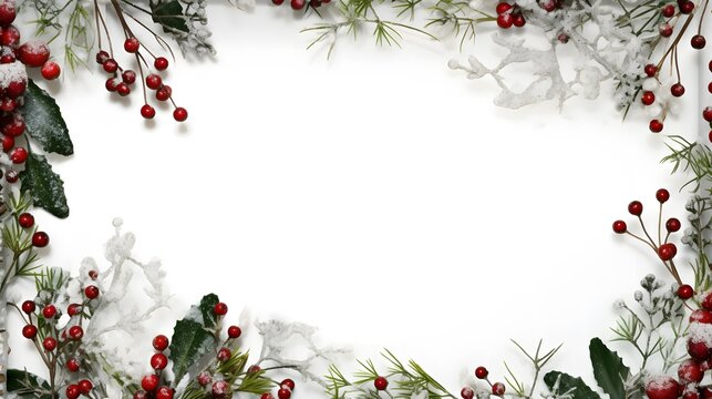 tour de page d&eacute;coration de no&euml;l, g&eacute;n&eacute;r&eacute; par IA